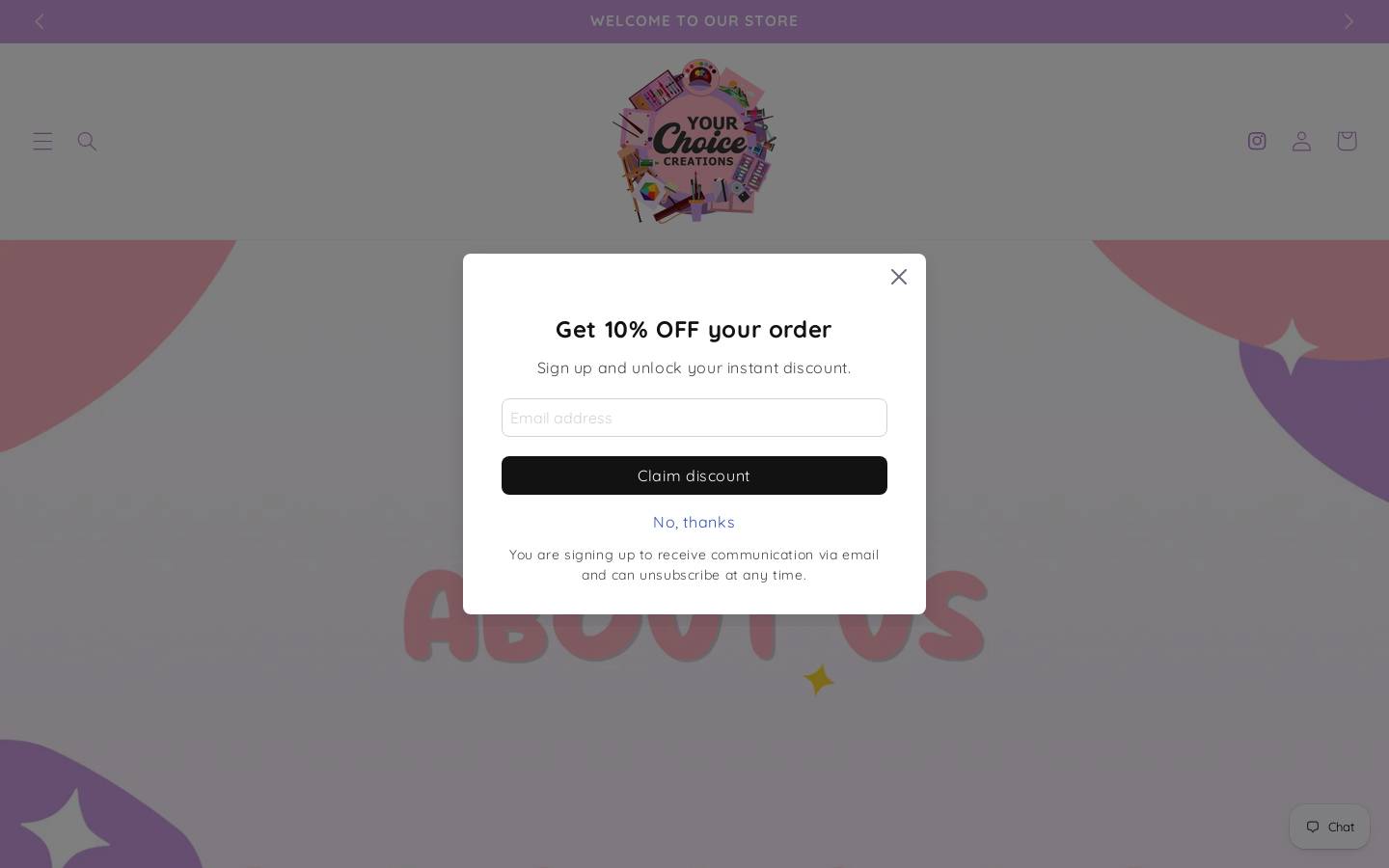 yourchoicecreations.com homepage screenshot