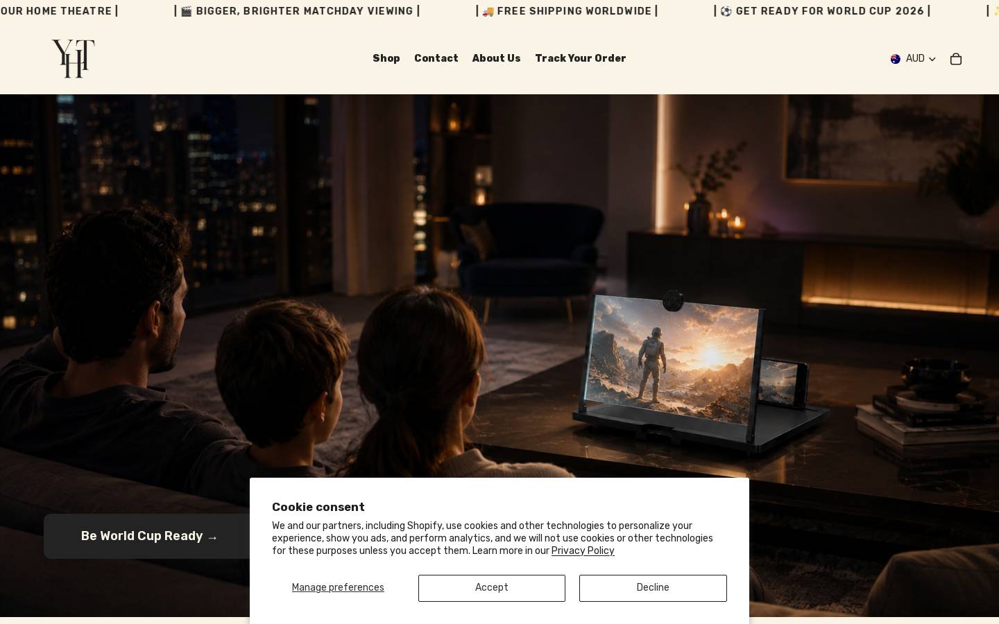 yourhometheatre.com homepage screenshot