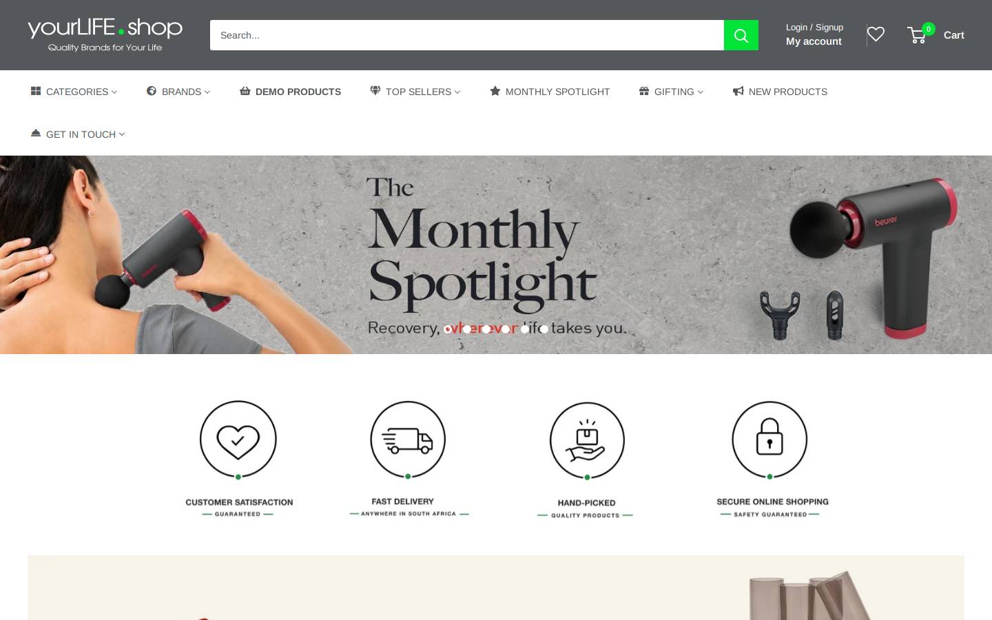 yourlife.shop homepage screenshot