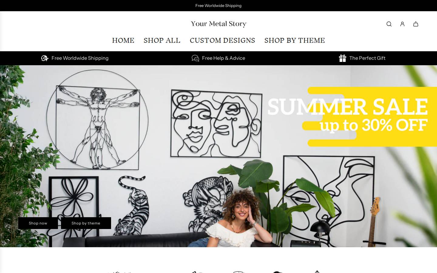 yourmetalstory.com homepage screenshot