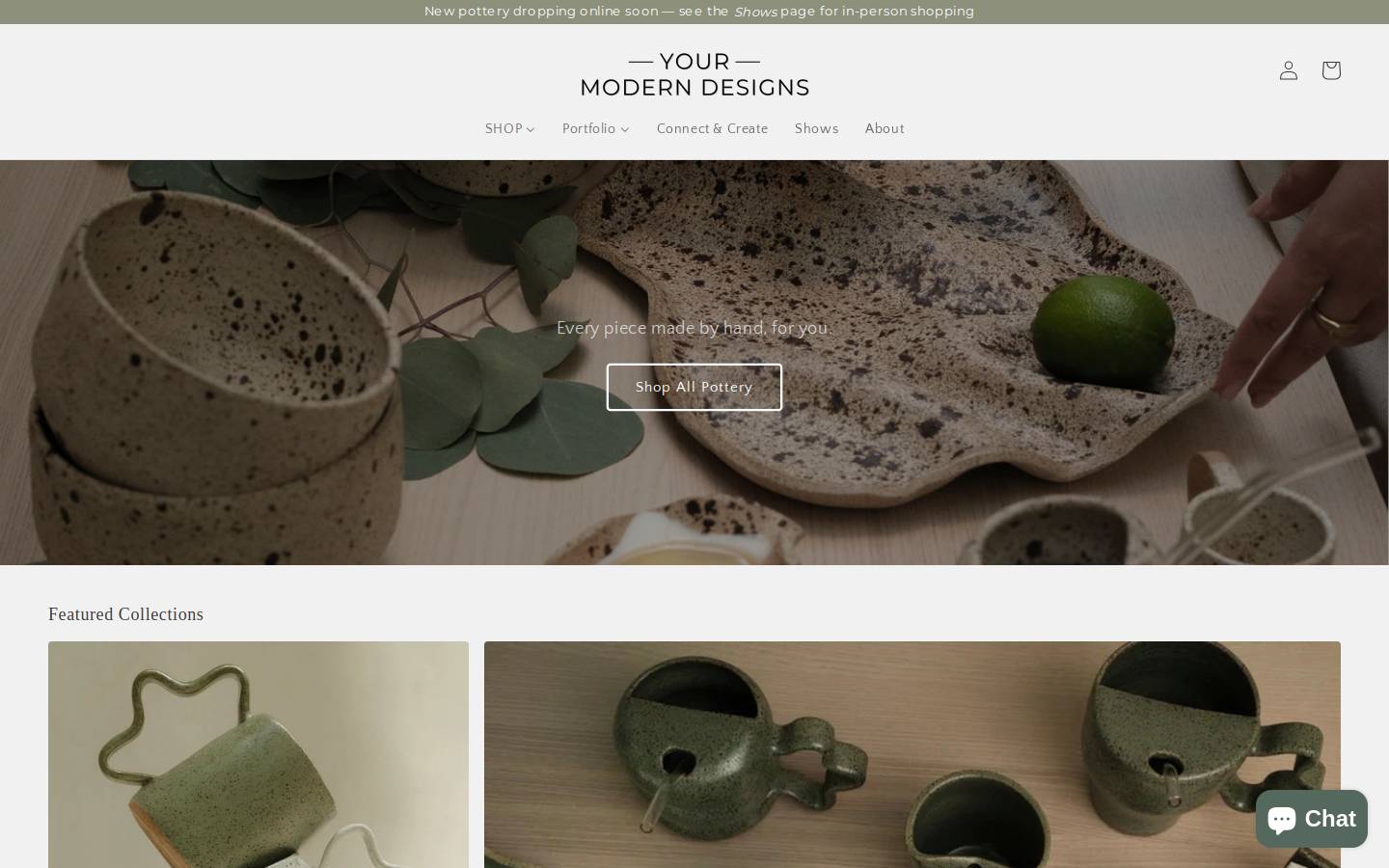 yourmoderndesigns.com homepage screenshot