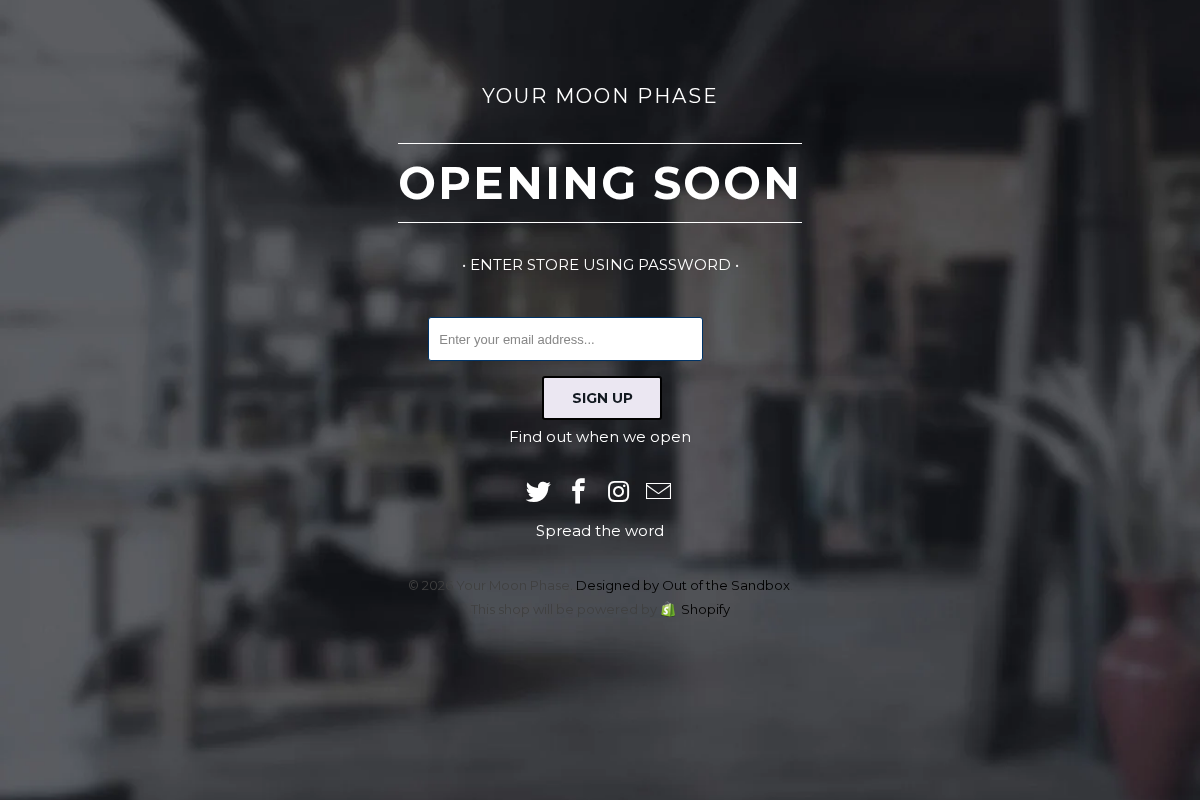 Your Moon Phase homepage screenshot