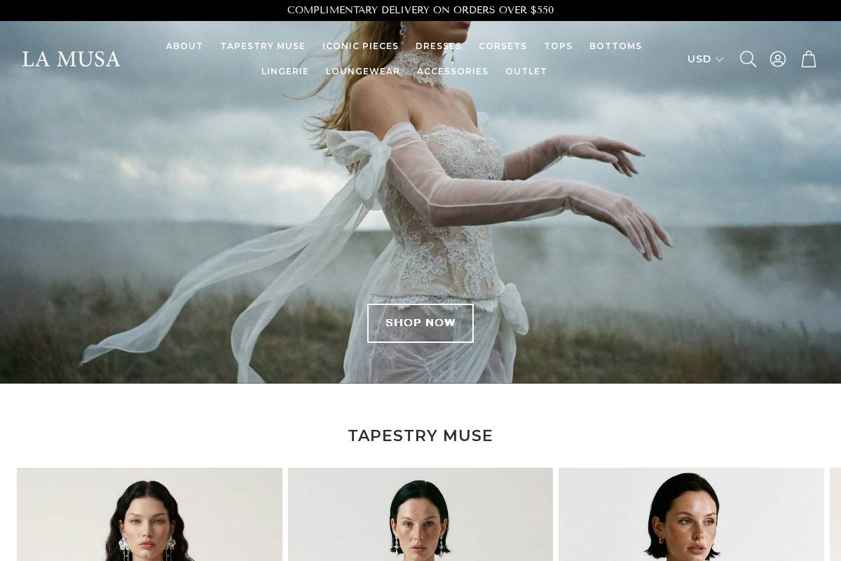 Yourmusa homepage screenshot