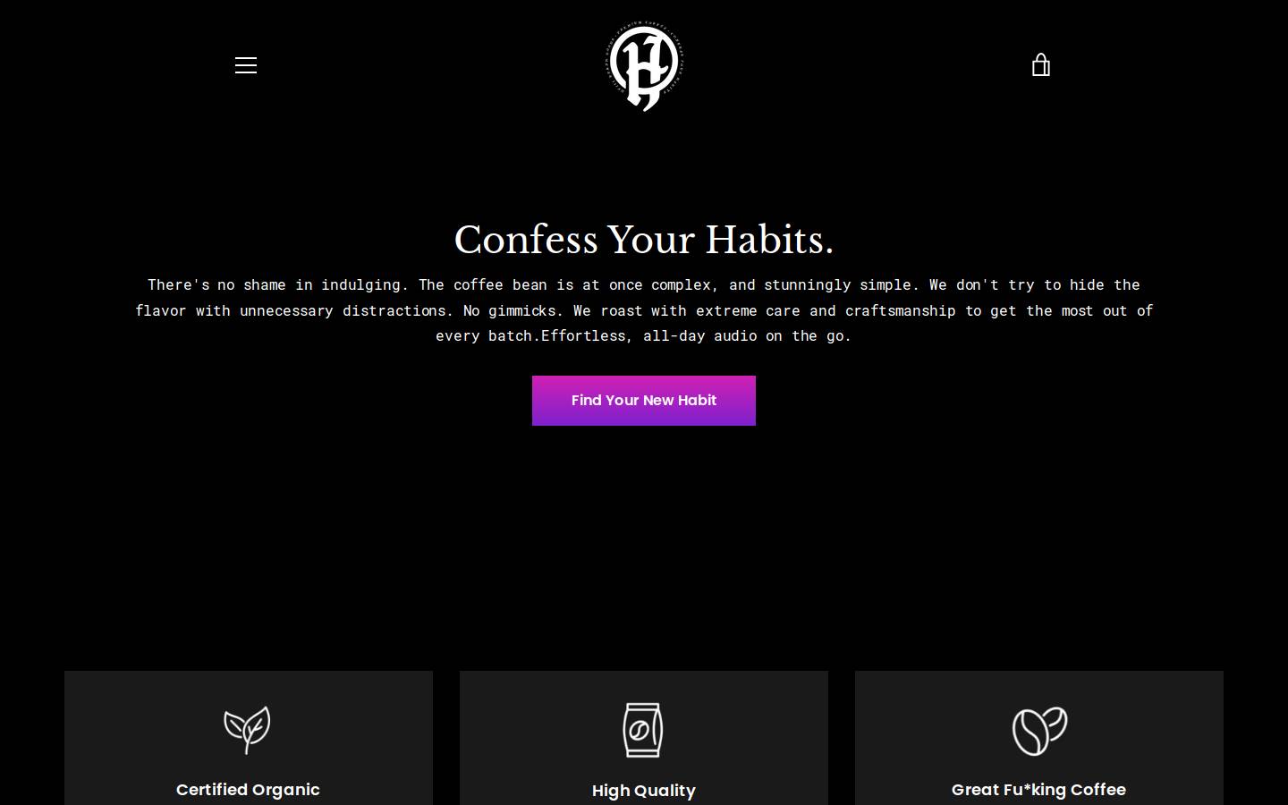 yournewhabit.com homepage screenshot
