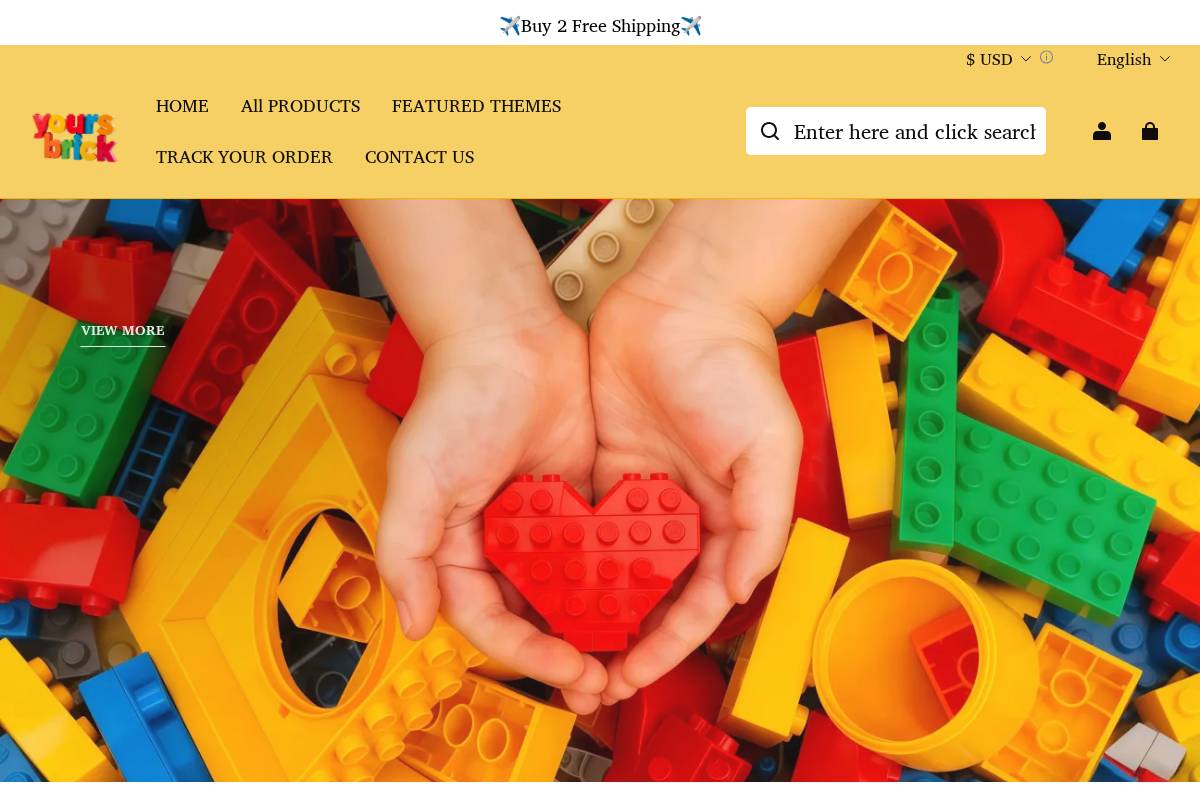 Yoursbrick homepage screenshot
