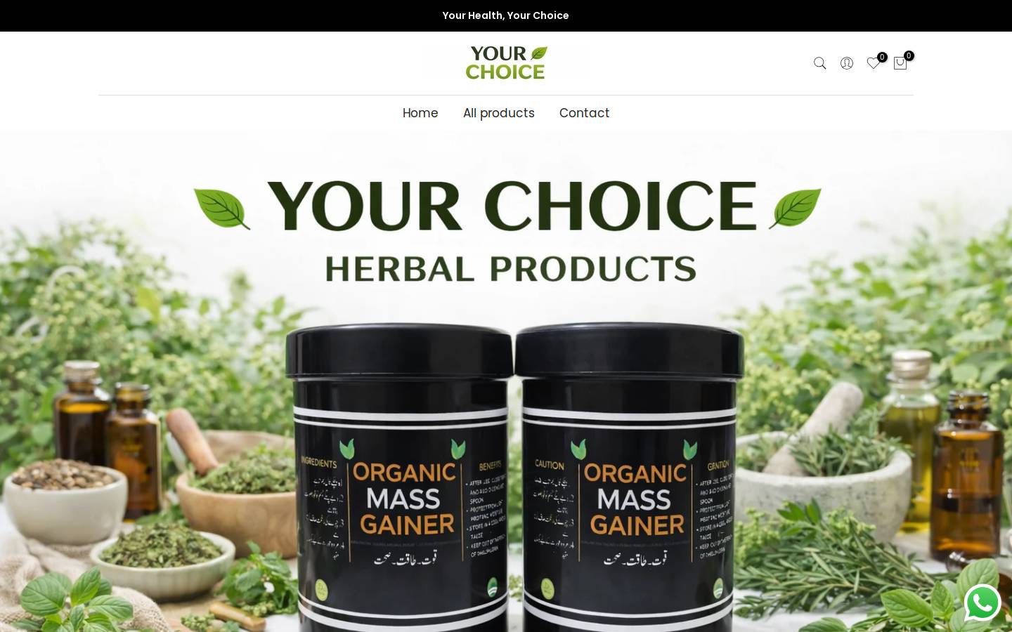 yourschoice.online homepage screenshot