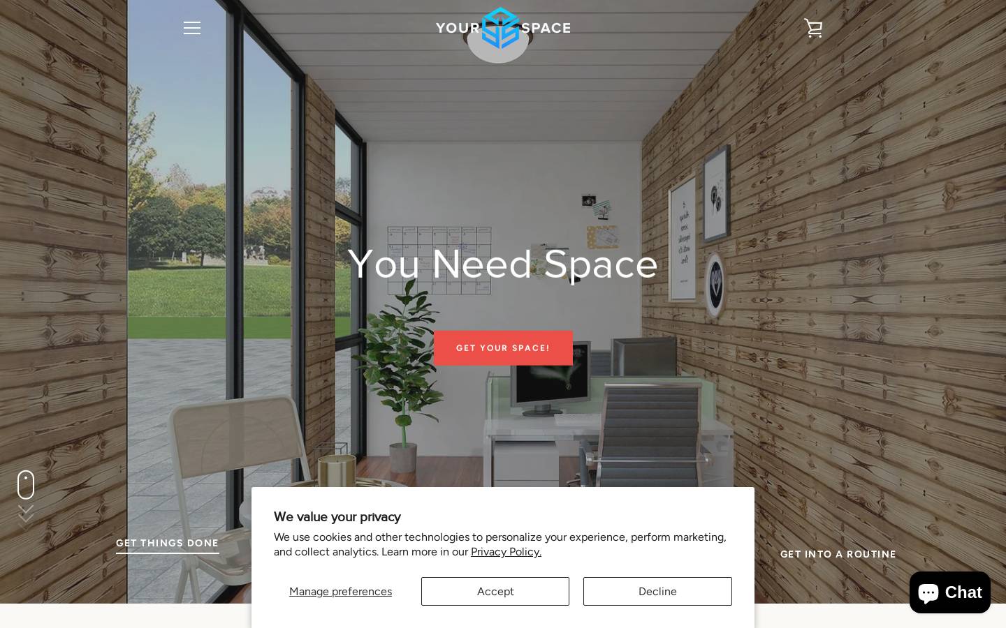 yourspace.pro homepage screenshot