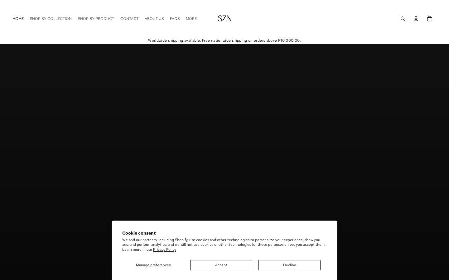 yourszn.shop homepage screenshot