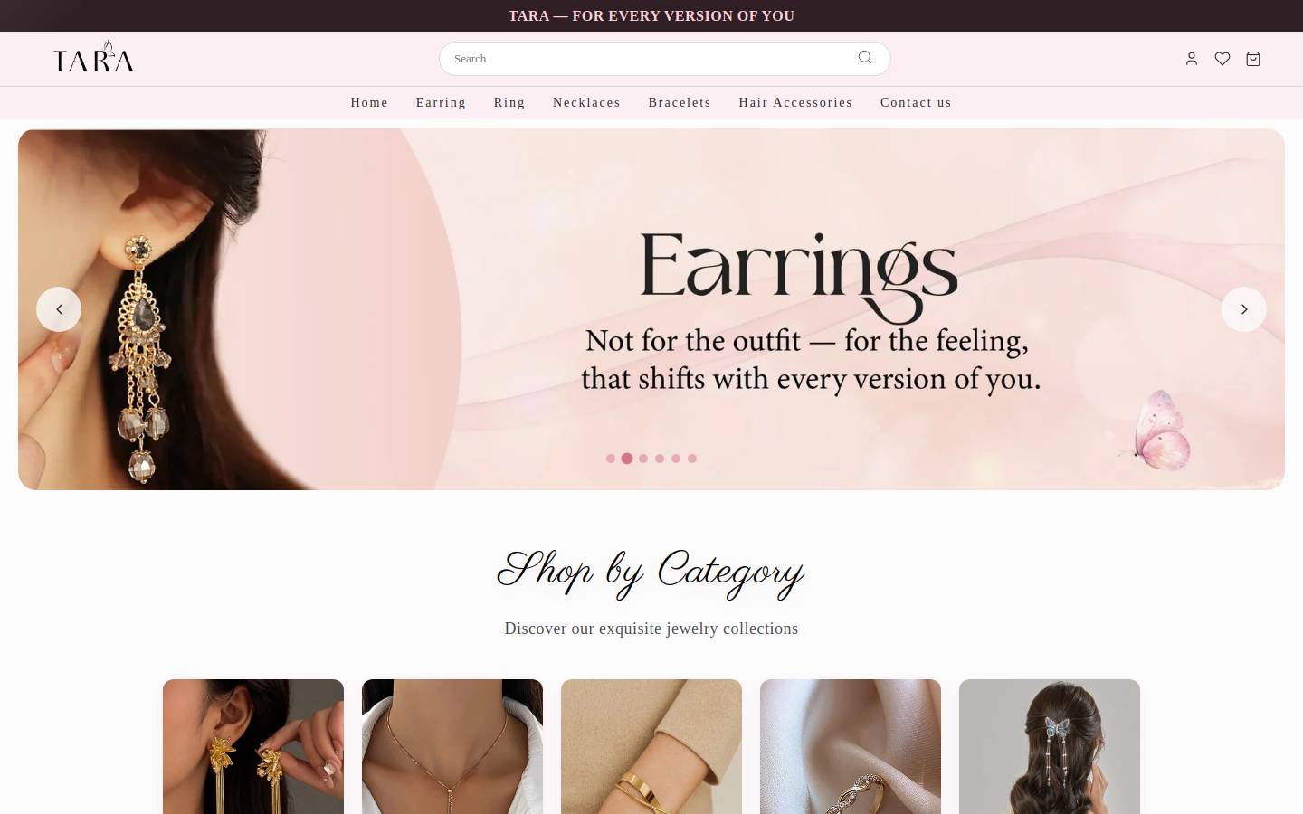 yourtara.com homepage screenshot
