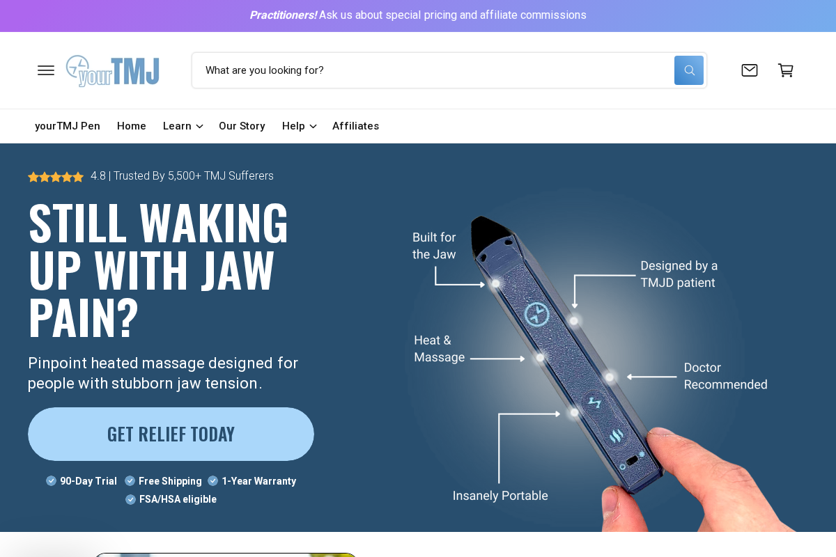 yourTMJ homepage screenshot