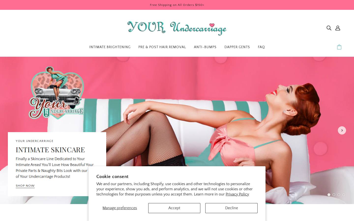 yourundercarriage.com homepage screenshot