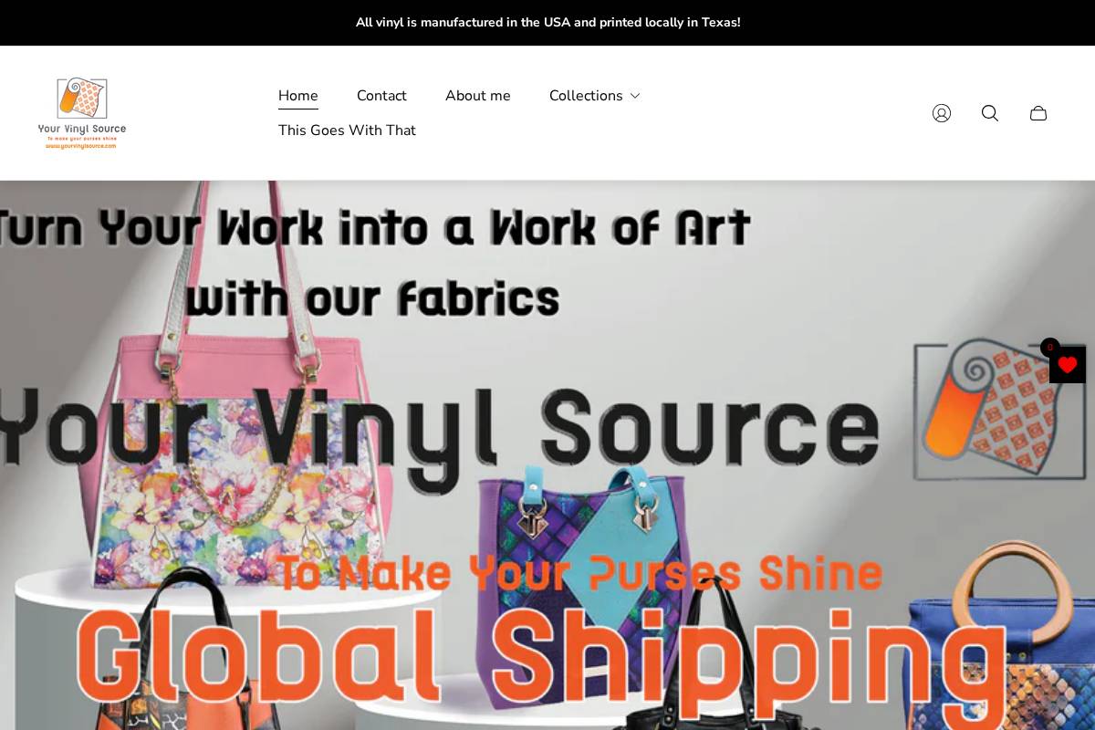 yourvinylsource.com homepage screenshot