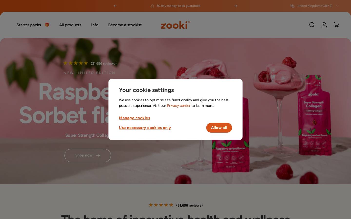 Zooki homepage screenshot