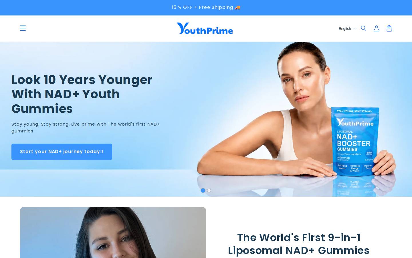 Youthprime homepage screenshot