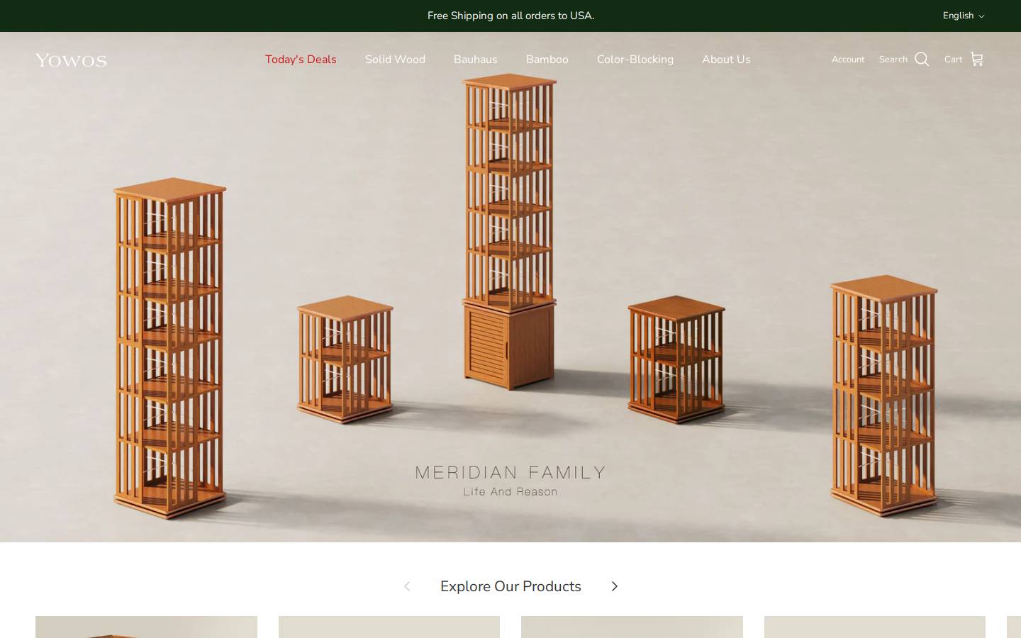 Yowos homepage screenshot