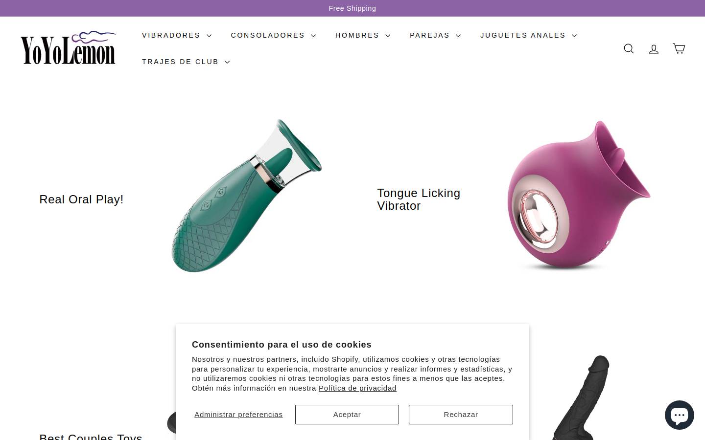 YoYoLemon homepage screenshot