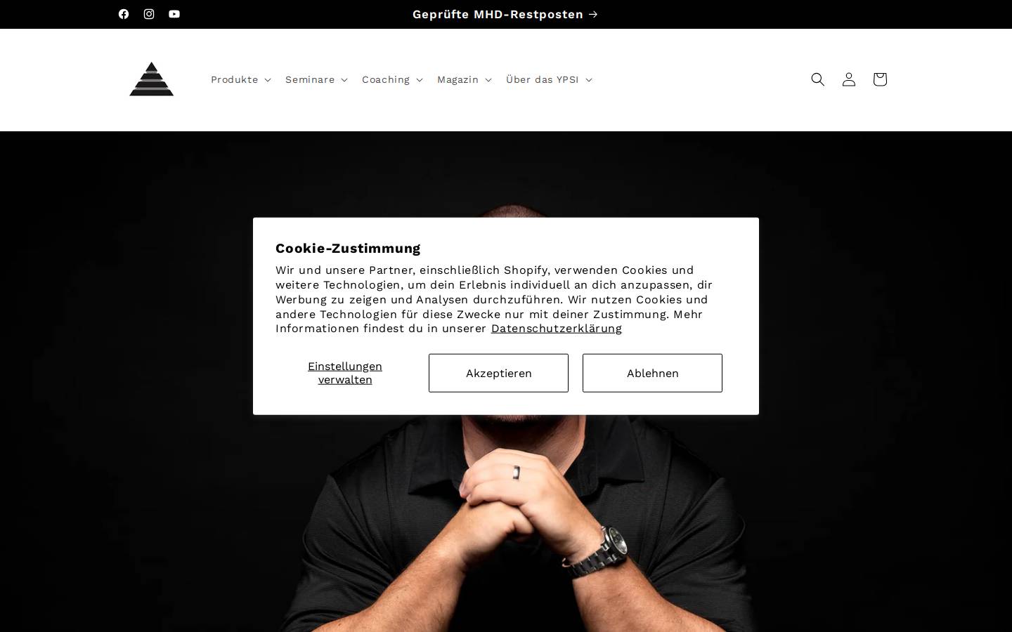 ypsi.de homepage screenshot