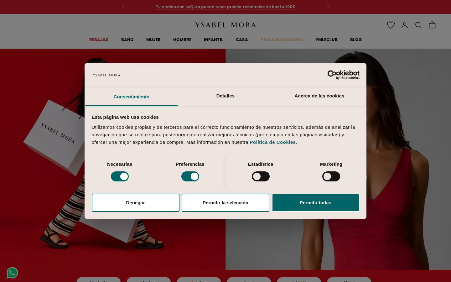 Ysabel Mora homepage screenshot