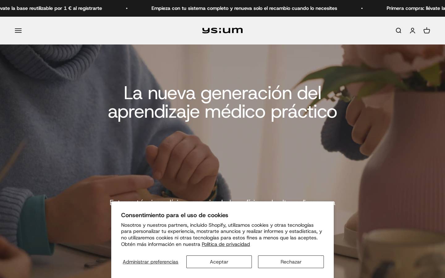 ysiummedical.com homepage screenshot