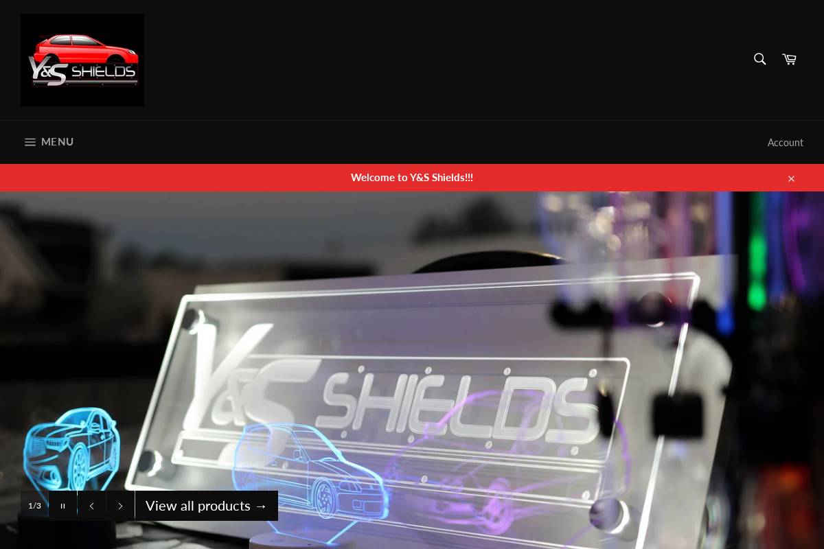 ysshields.com homepage screenshot