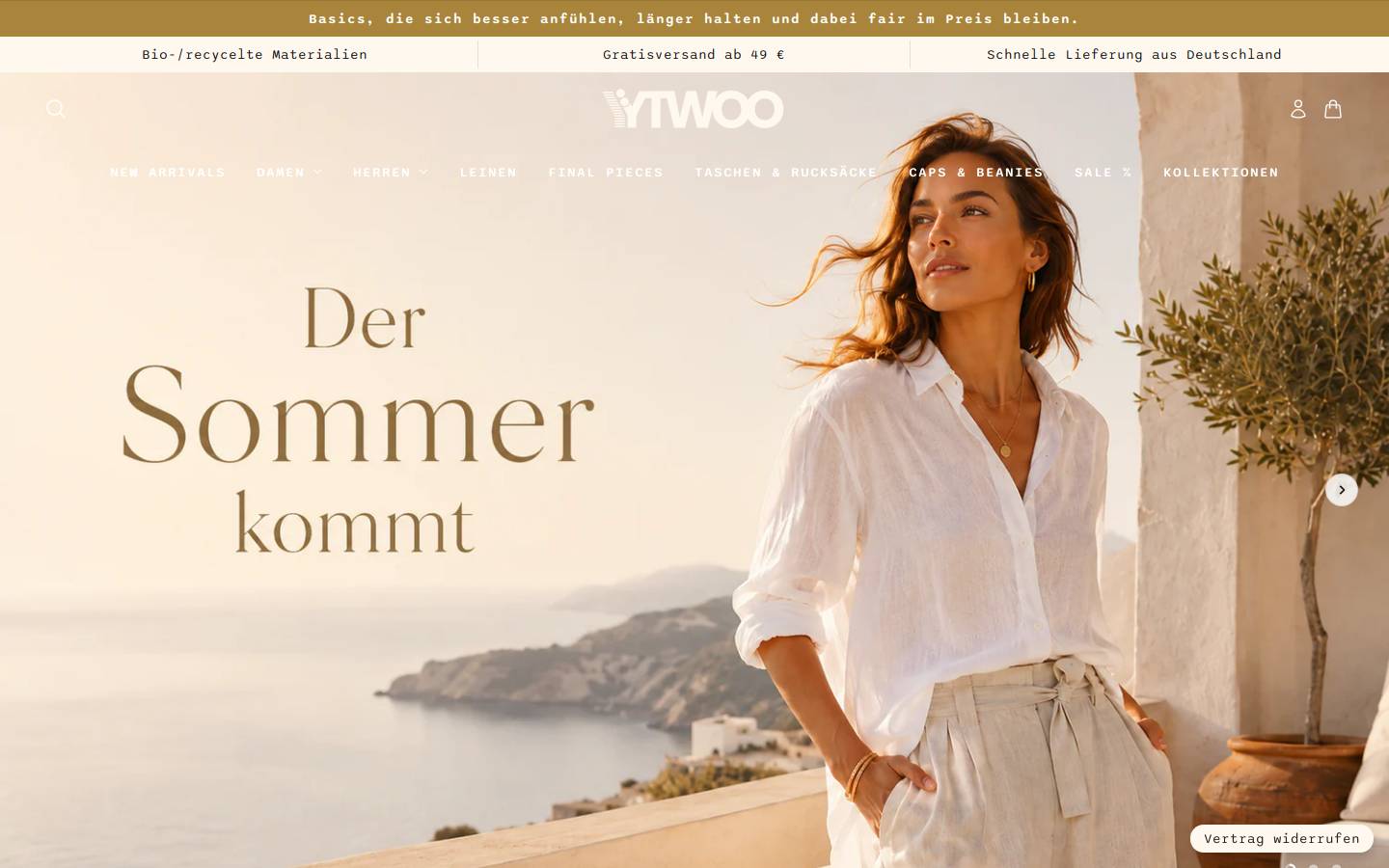ytwoo.de homepage screenshot