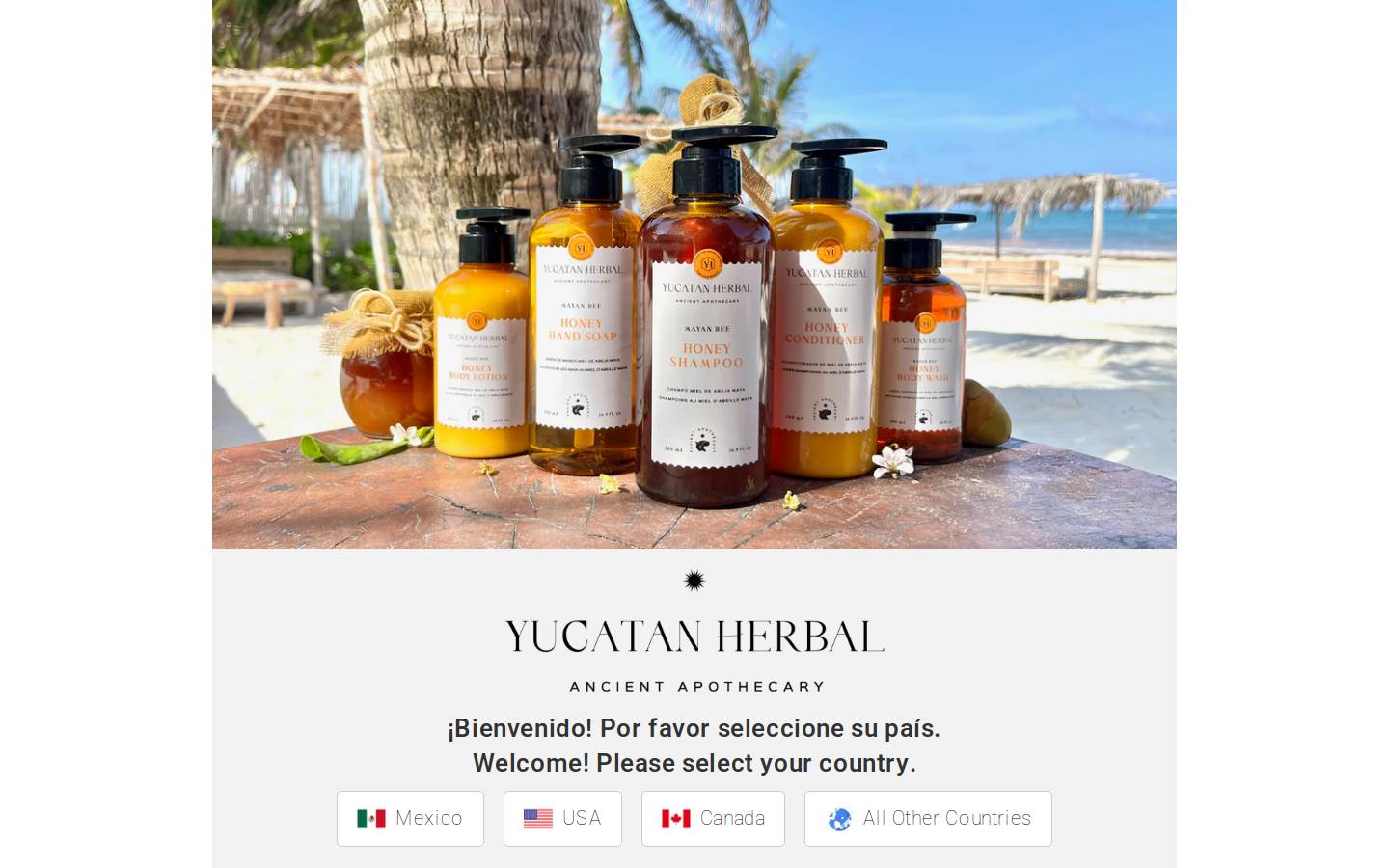 yucatanherbal.com homepage screenshot