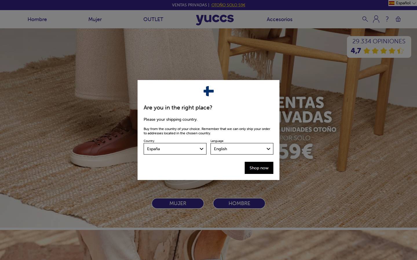 Yuccs homepage screenshot