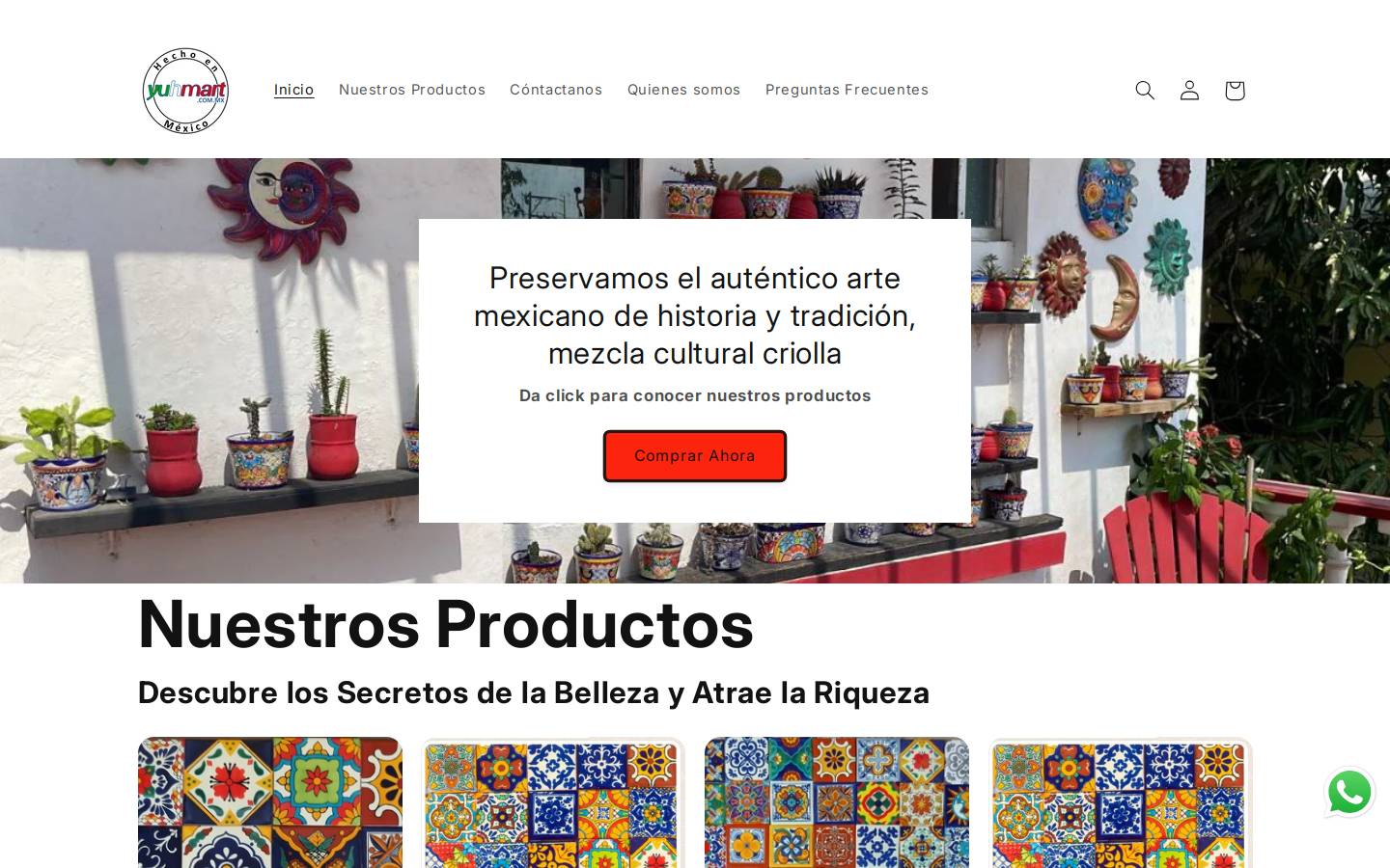 yuhmart.com homepage screenshot
