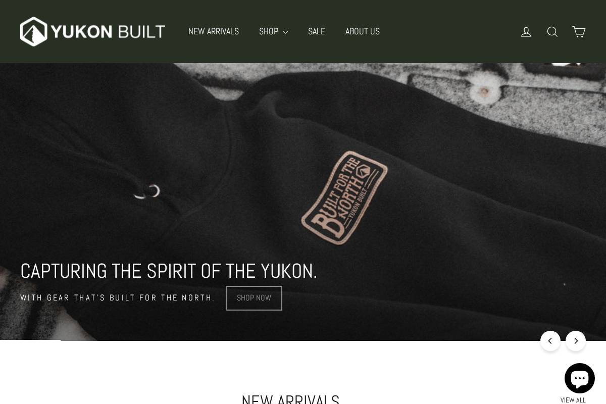 yukonbuilt.com homepage screenshot