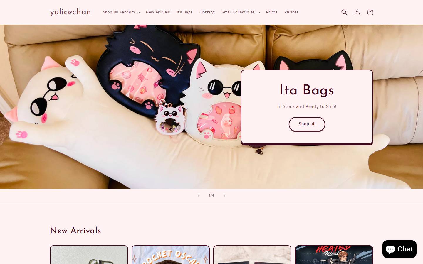 yulicechan.com homepage screenshot