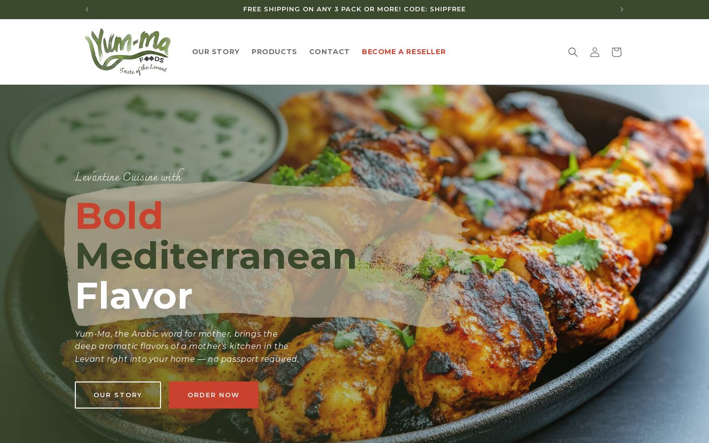yum-ma.com homepage screenshot