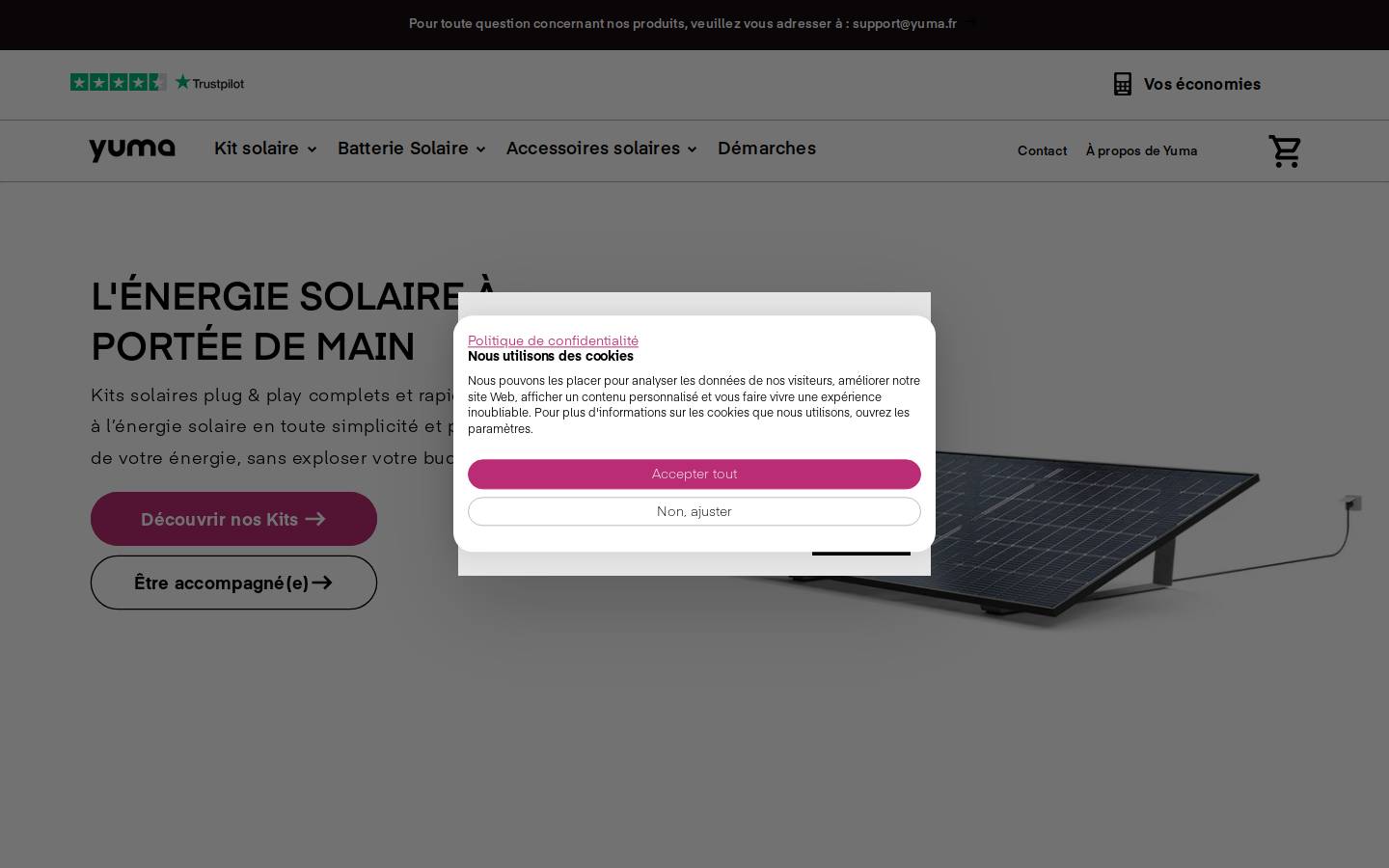 Yuma France homepage screenshot