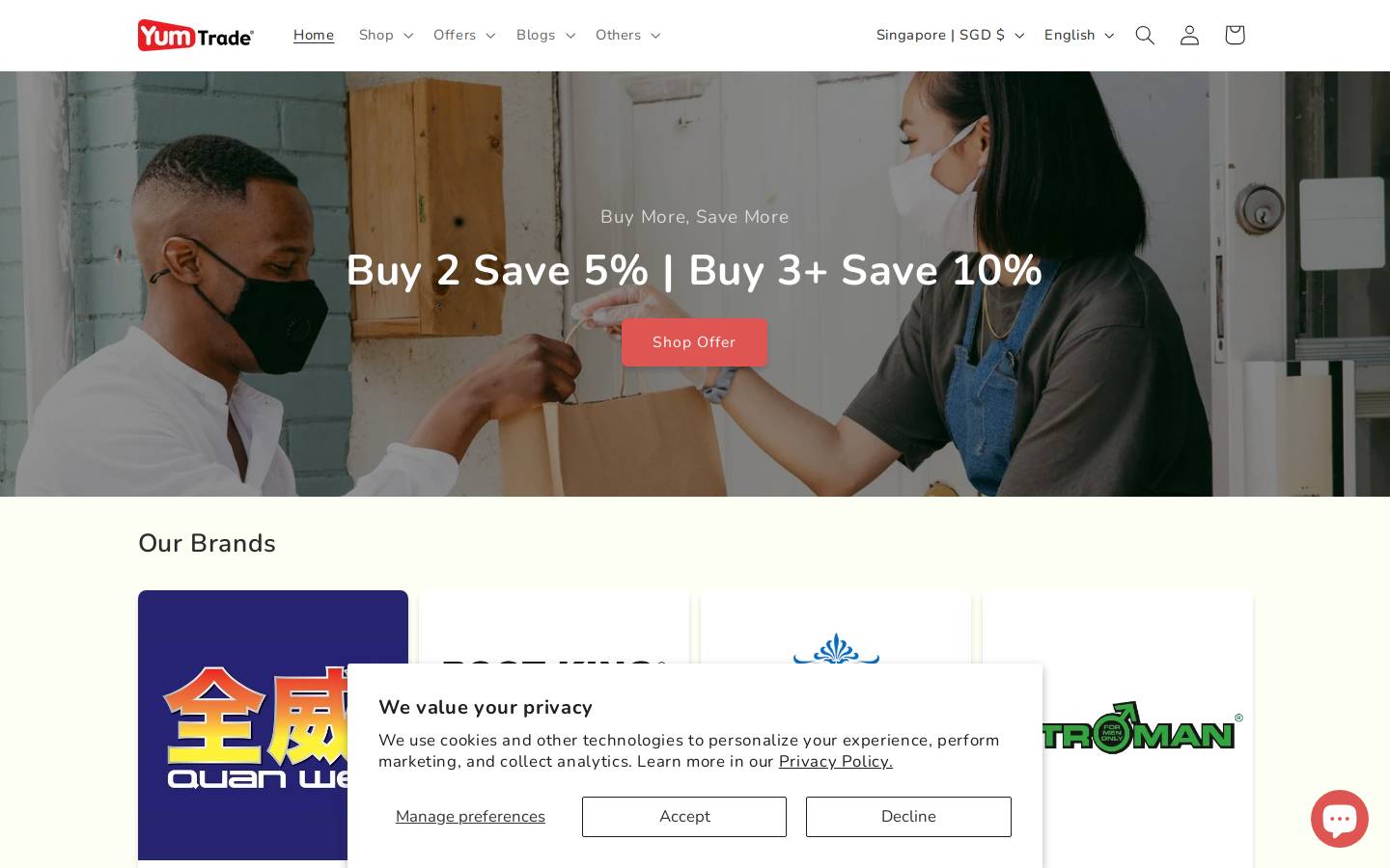 yumbid.com homepage screenshot
