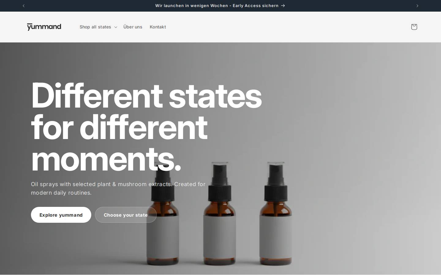 yummand.com homepage screenshot