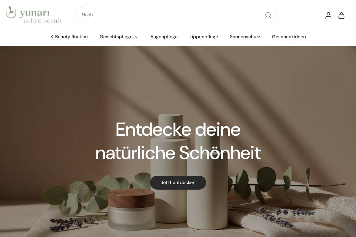 yunari.ch homepage screenshot
