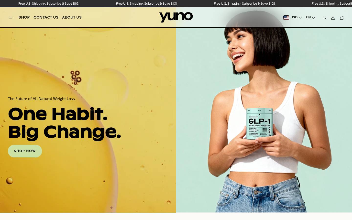 yunolife.com homepage screenshot