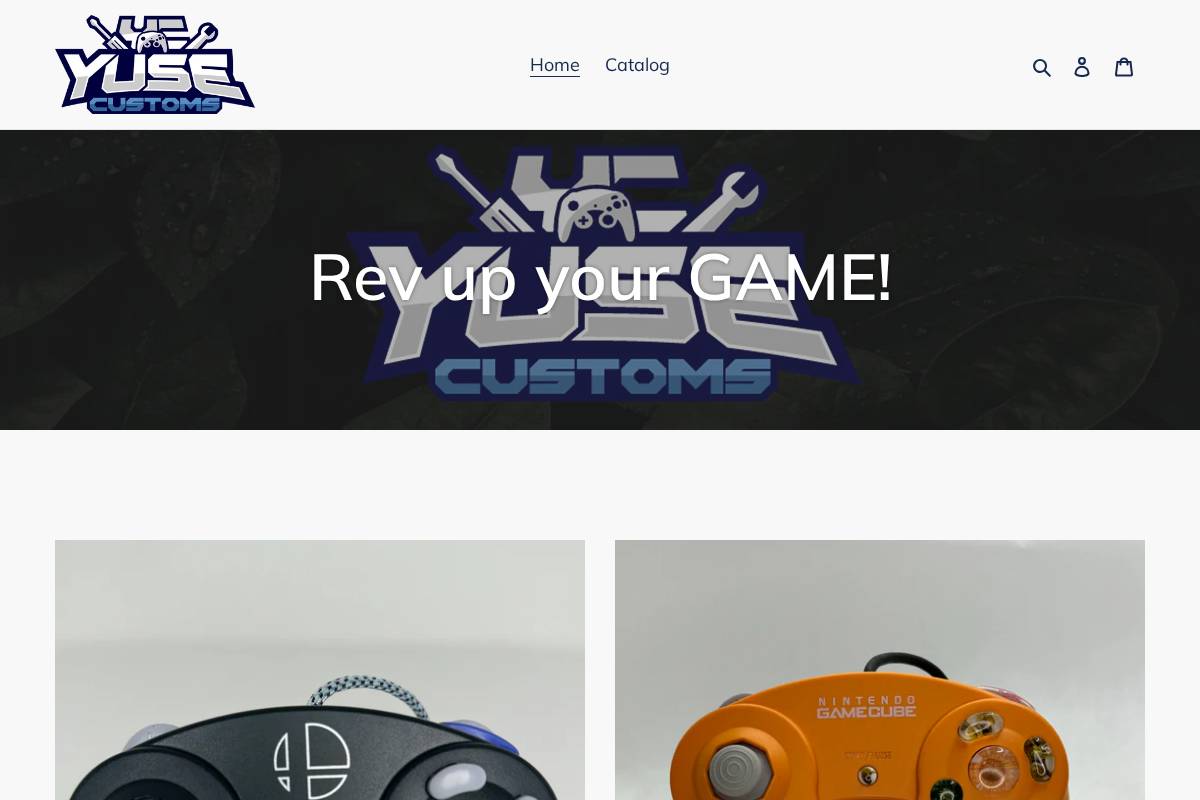 yusecustoms.com homepage screenshot
