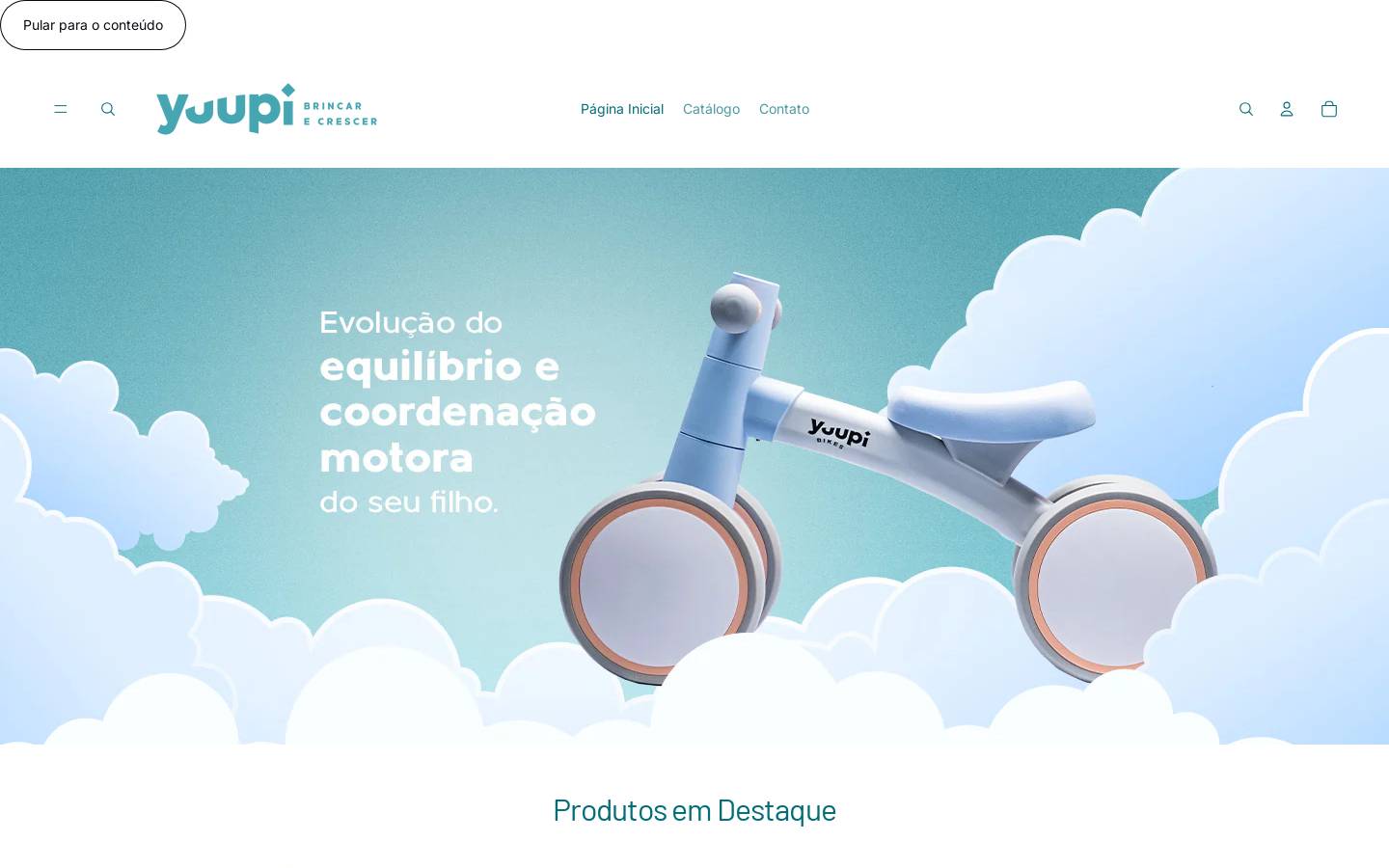 yuupi.com.br homepage screenshot