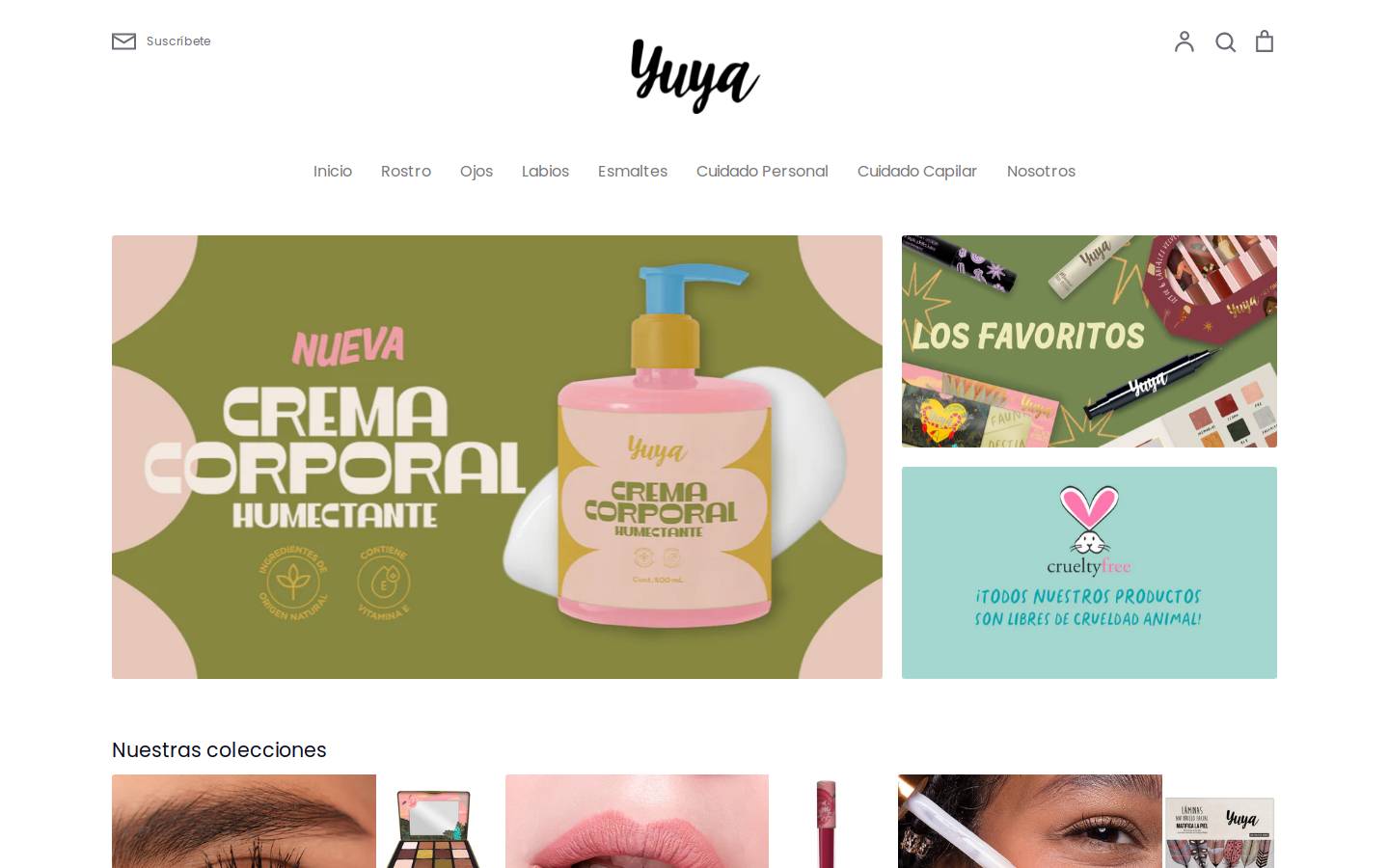 yuyatiendaoficial.com homepage screenshot