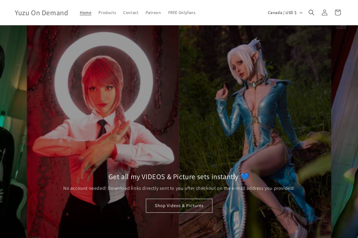 yuzu-on-demand.com homepage screenshot