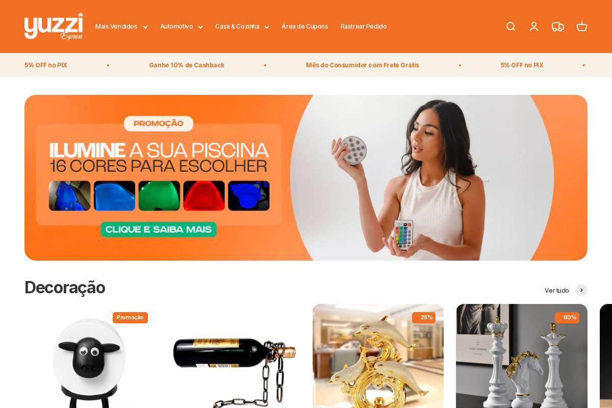 yuzziexpress.com homepage screenshot