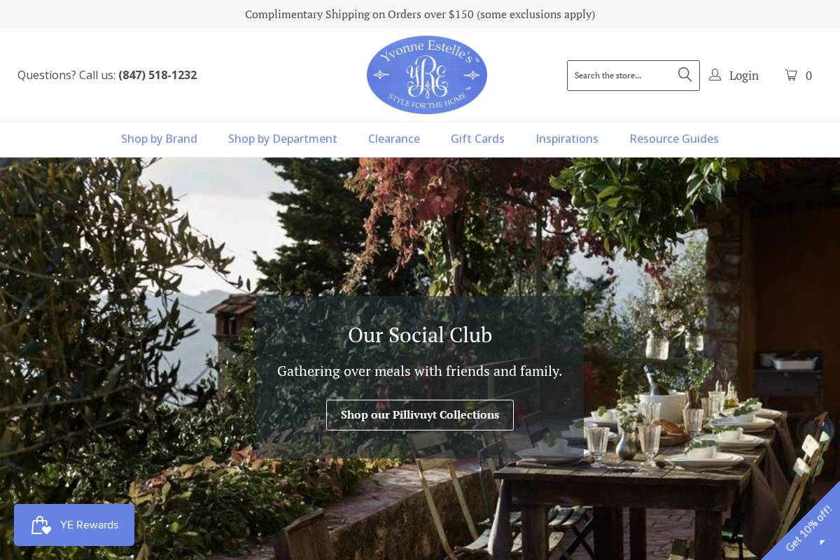Yvonne Estelle's homepage screenshot
