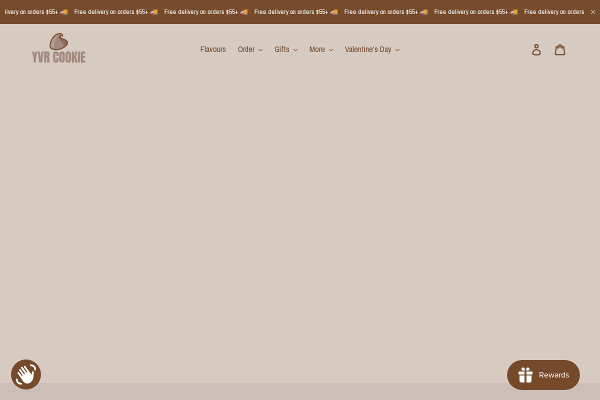 YVR Cookie homepage screenshot
