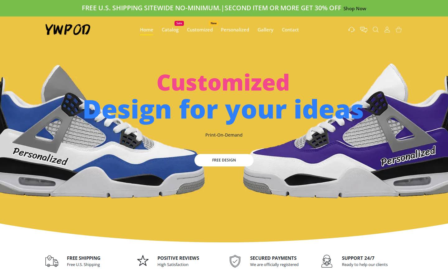 ywpod.com homepage screenshot