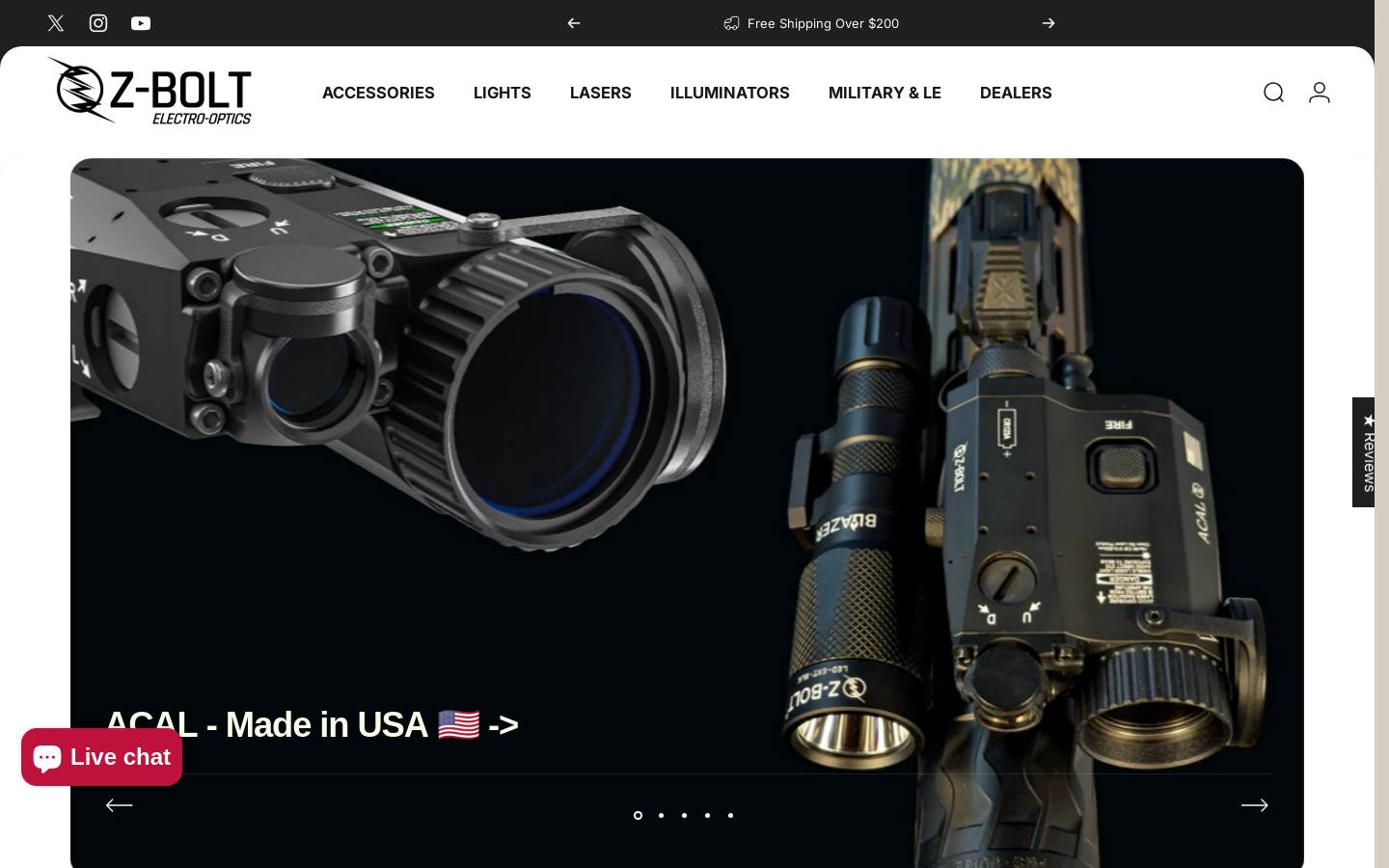 z-bolt.com homepage screenshot