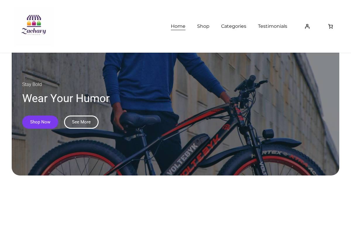 zachcray.shop homepage screenshot