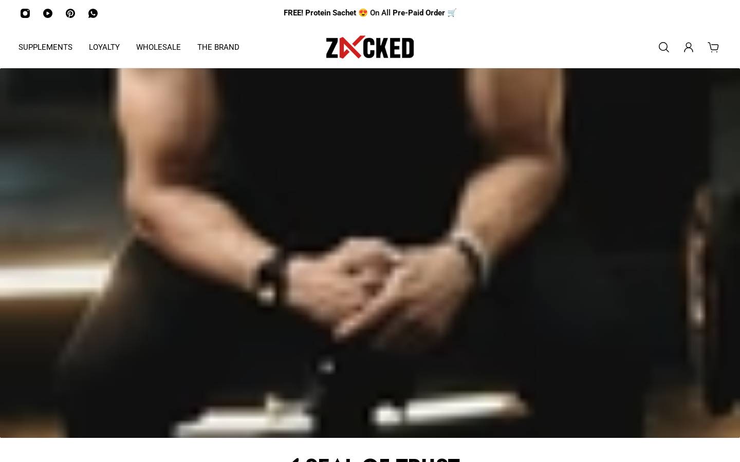 zackedattire.com homepage screenshot