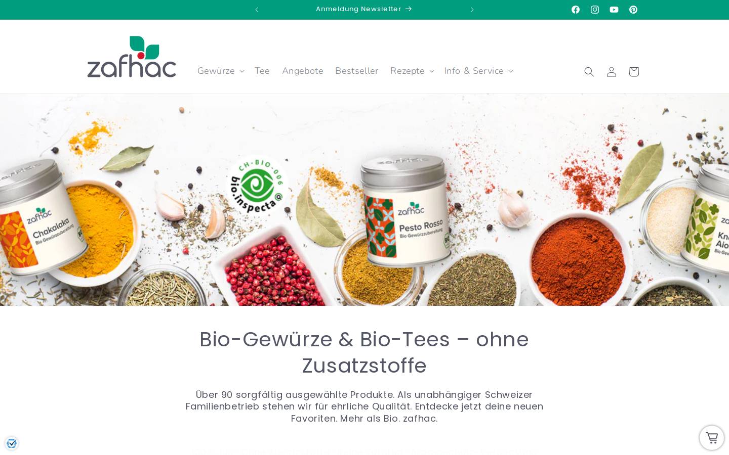 zafhac.com homepage screenshot