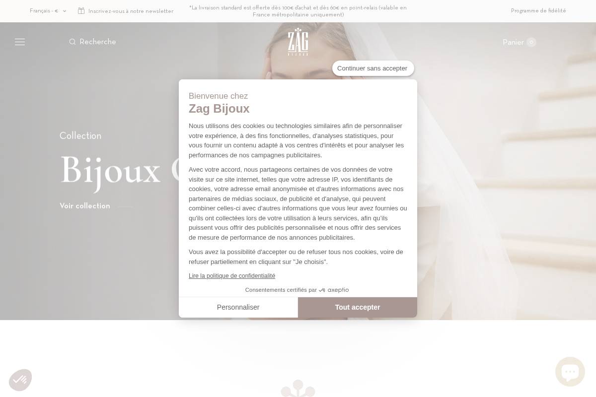 zagbijoux.fr homepage screenshot