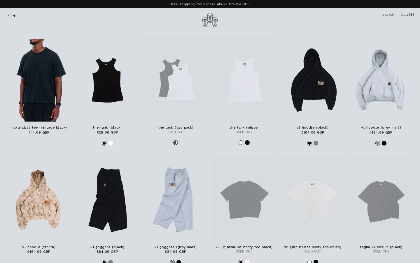 zagua.xyz homepage screenshot